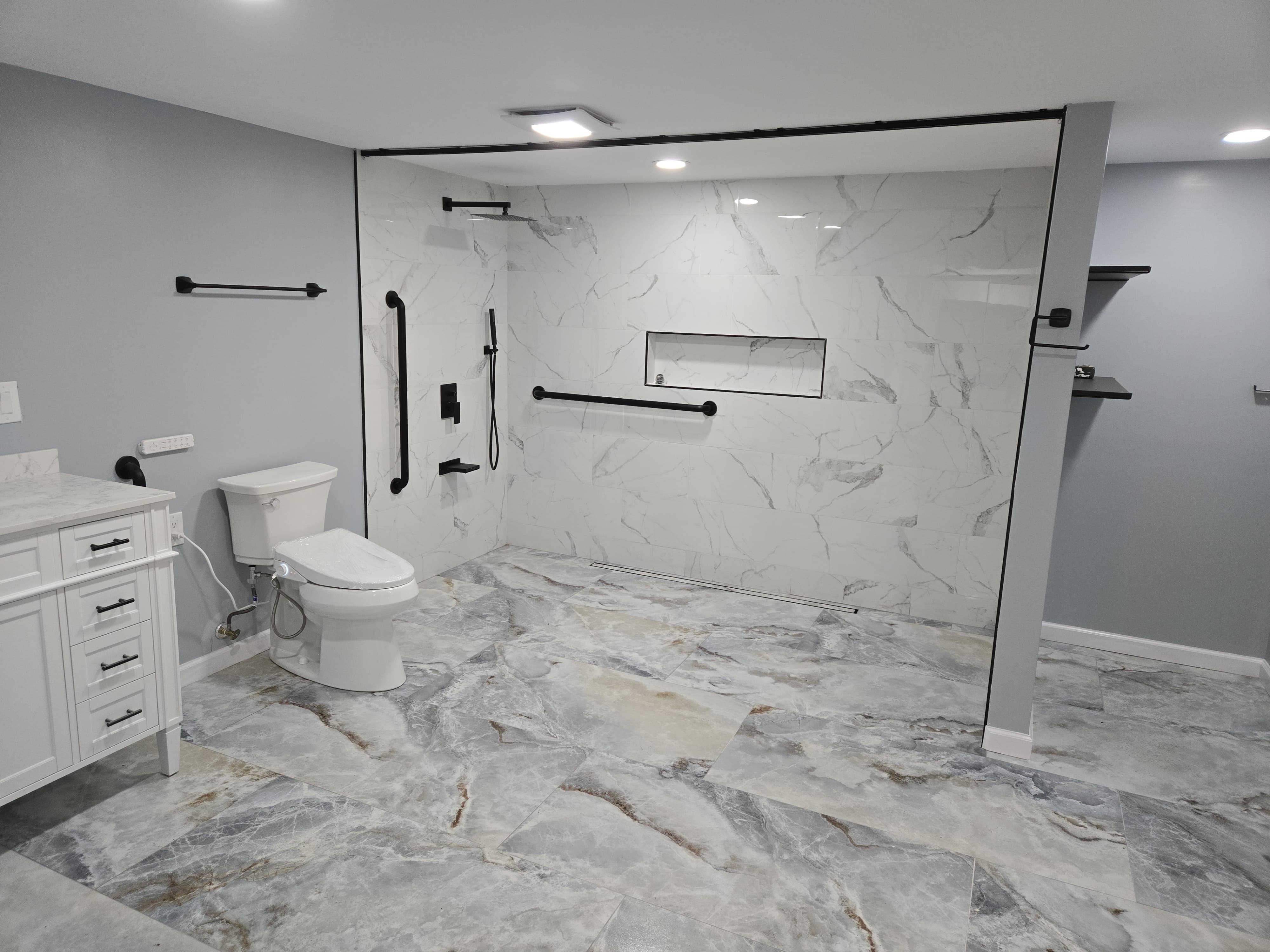 Bathroom remodeling project