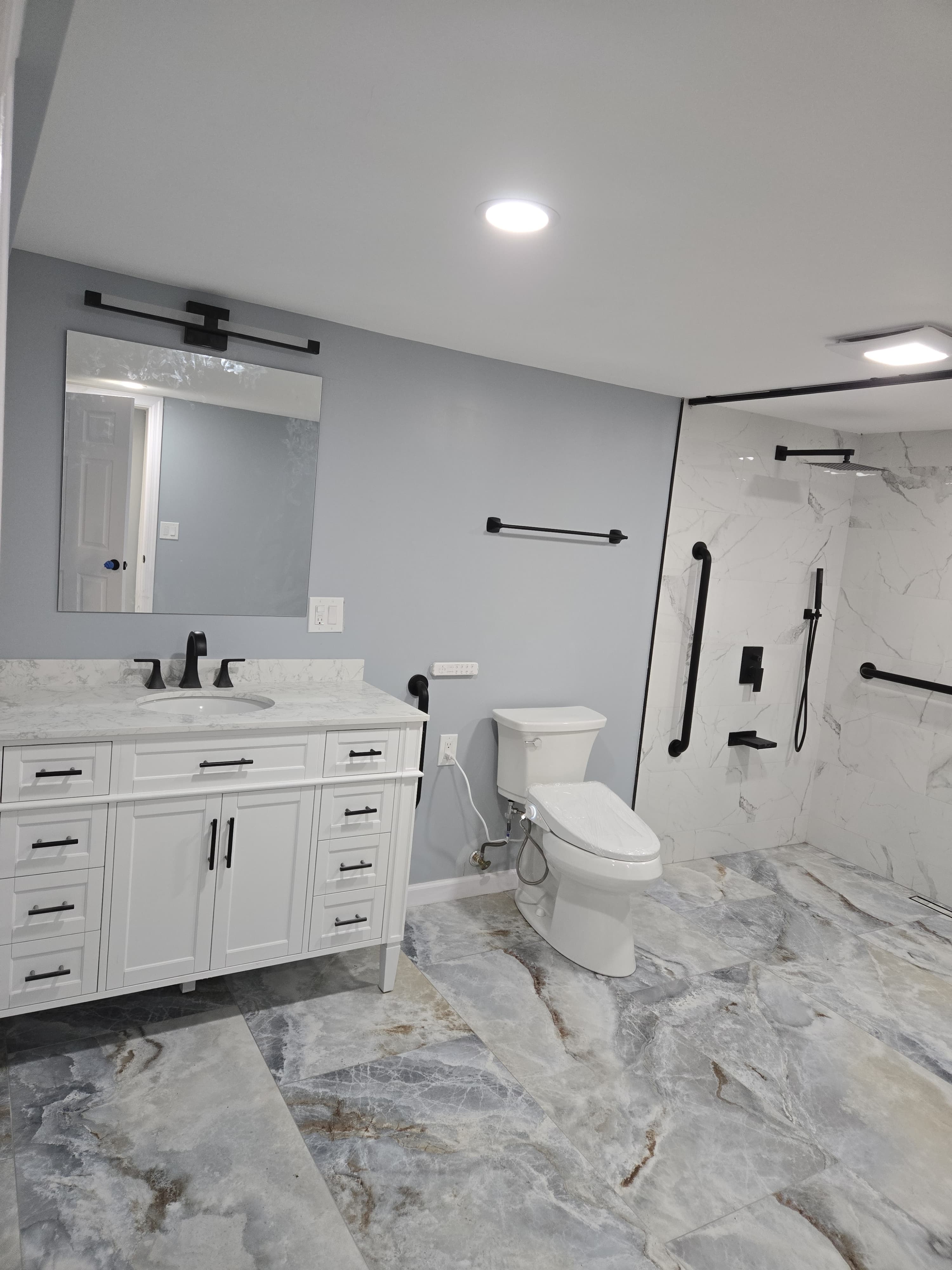 Bathroom remodeling project
