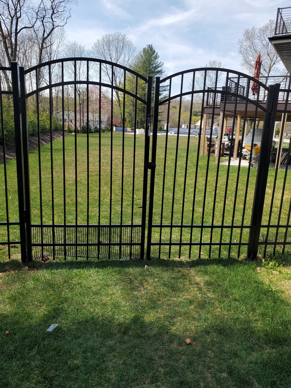 Black metal gate project