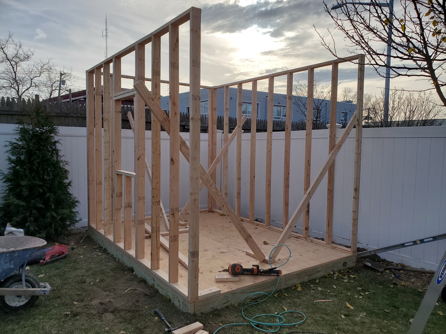Custom exterior structure project